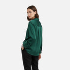 Women’s Button-Front Long Sleeve Blouse – Classic Fit