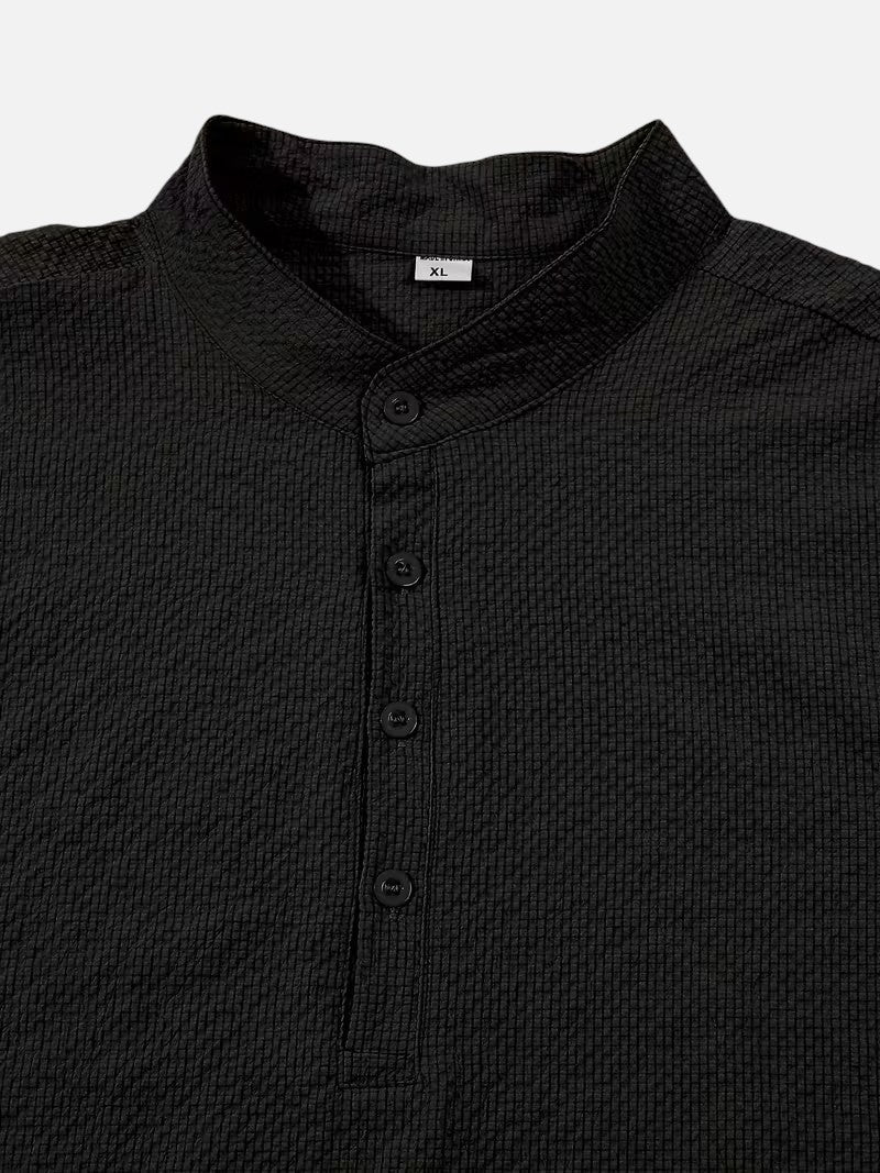 Men’s Henley Shirt Long Sleeve Classic Fit