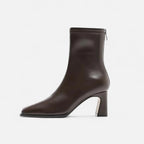 Women’s Ankle Boots Square Toe Block Heel Classic