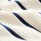 Felorro | Men’s Striped Knit Polo Shirt Lightweight Summer Classic Fit