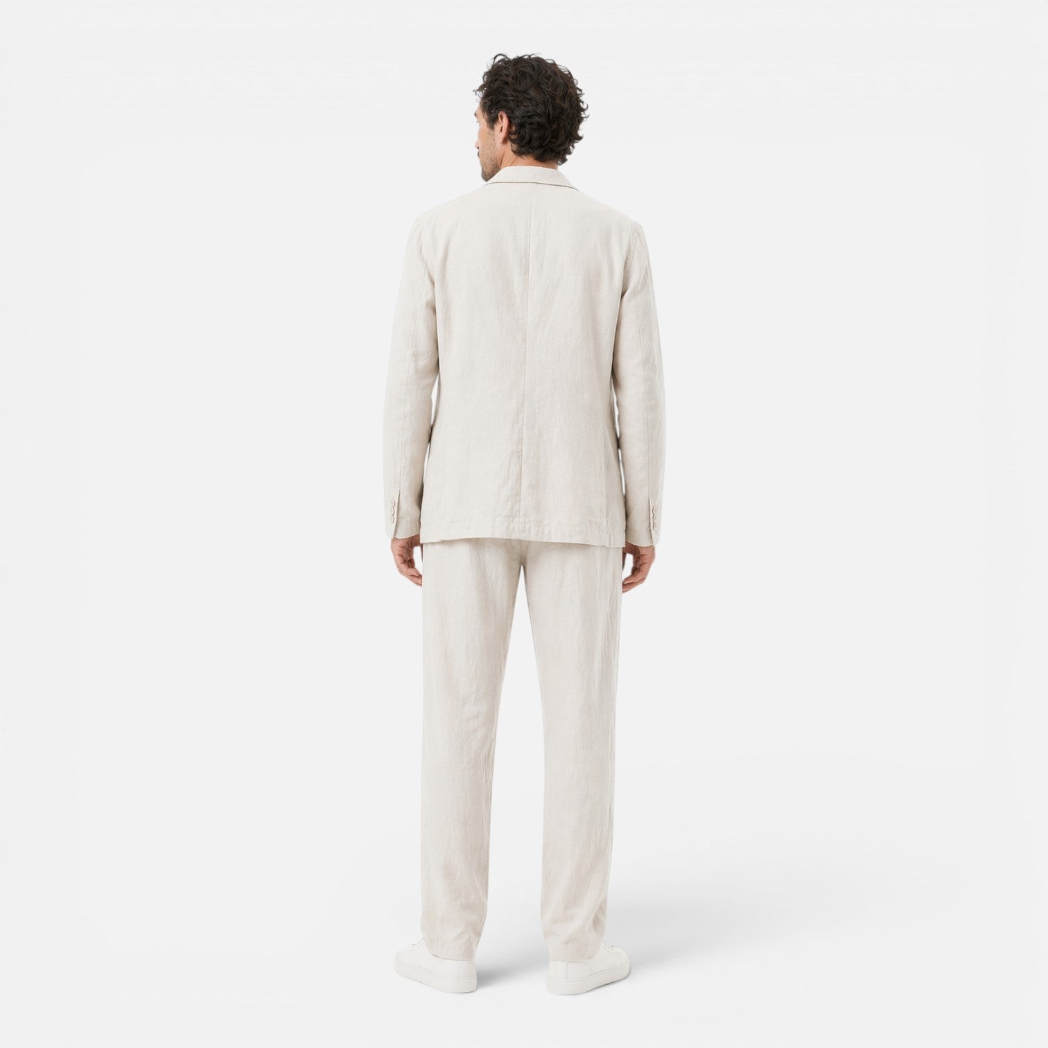 Felorro | Men’s Linen Suit Set Lightweight Breathable Summer Classic Fit