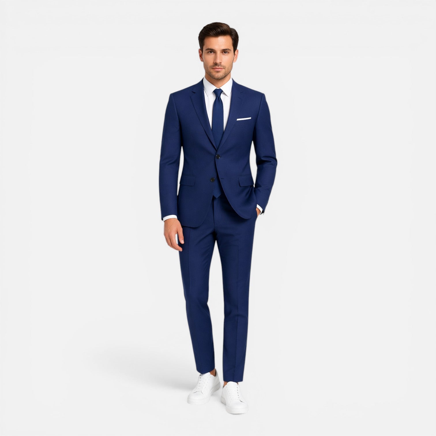 Felorro | Men’s Linen Suit Slim Fit Wedding Guest Formal Suit