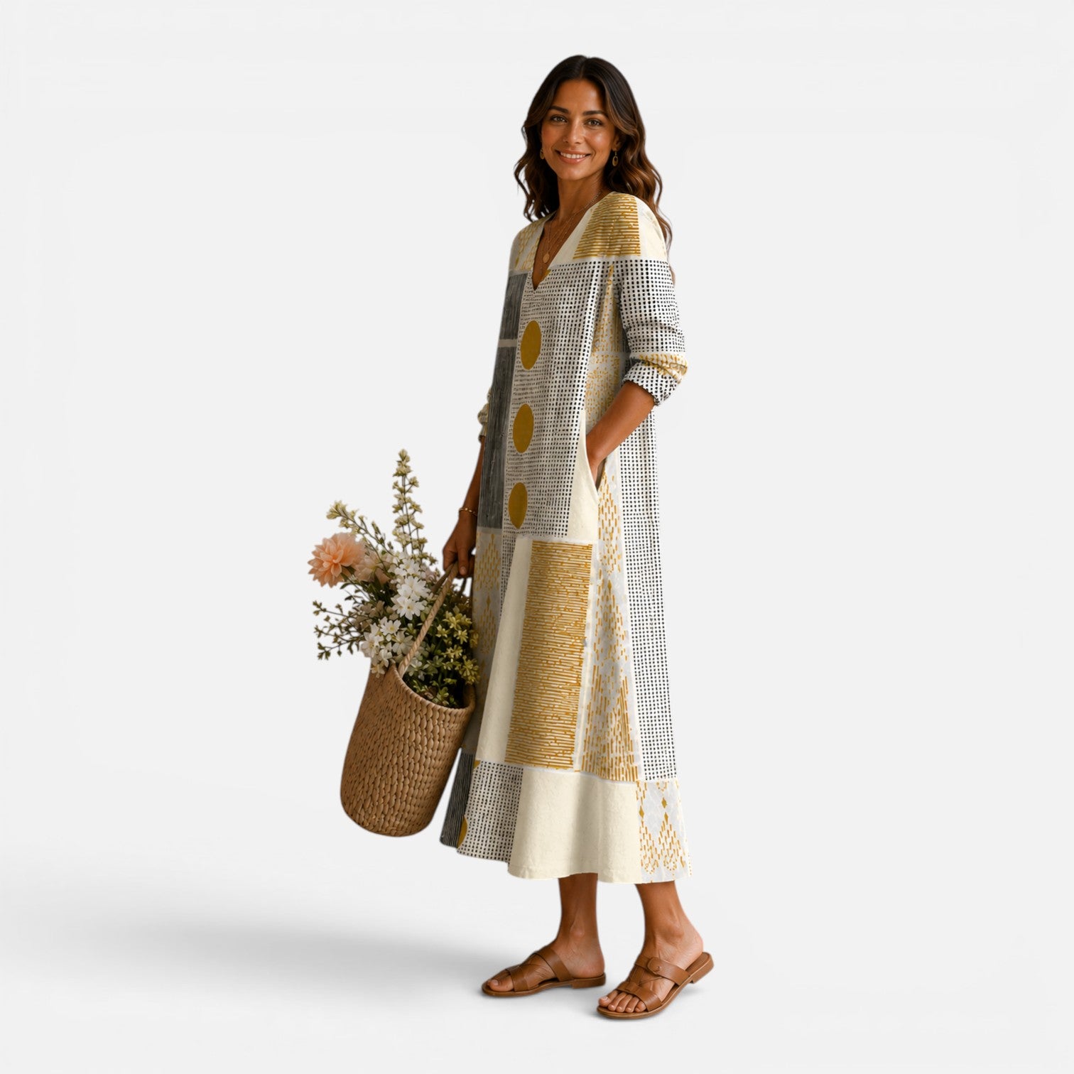 Felorro | Women’s Lightweight Summer Midi Dress