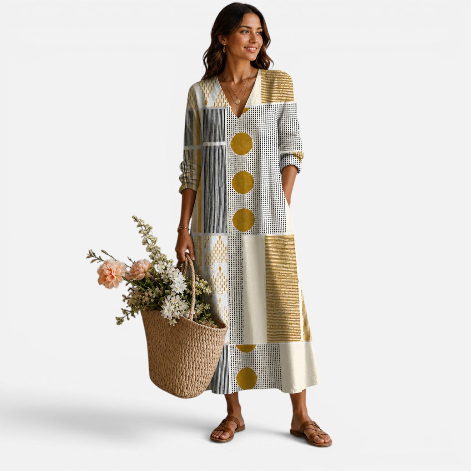Felorro | Women’s Lightweight Summer Midi Dress