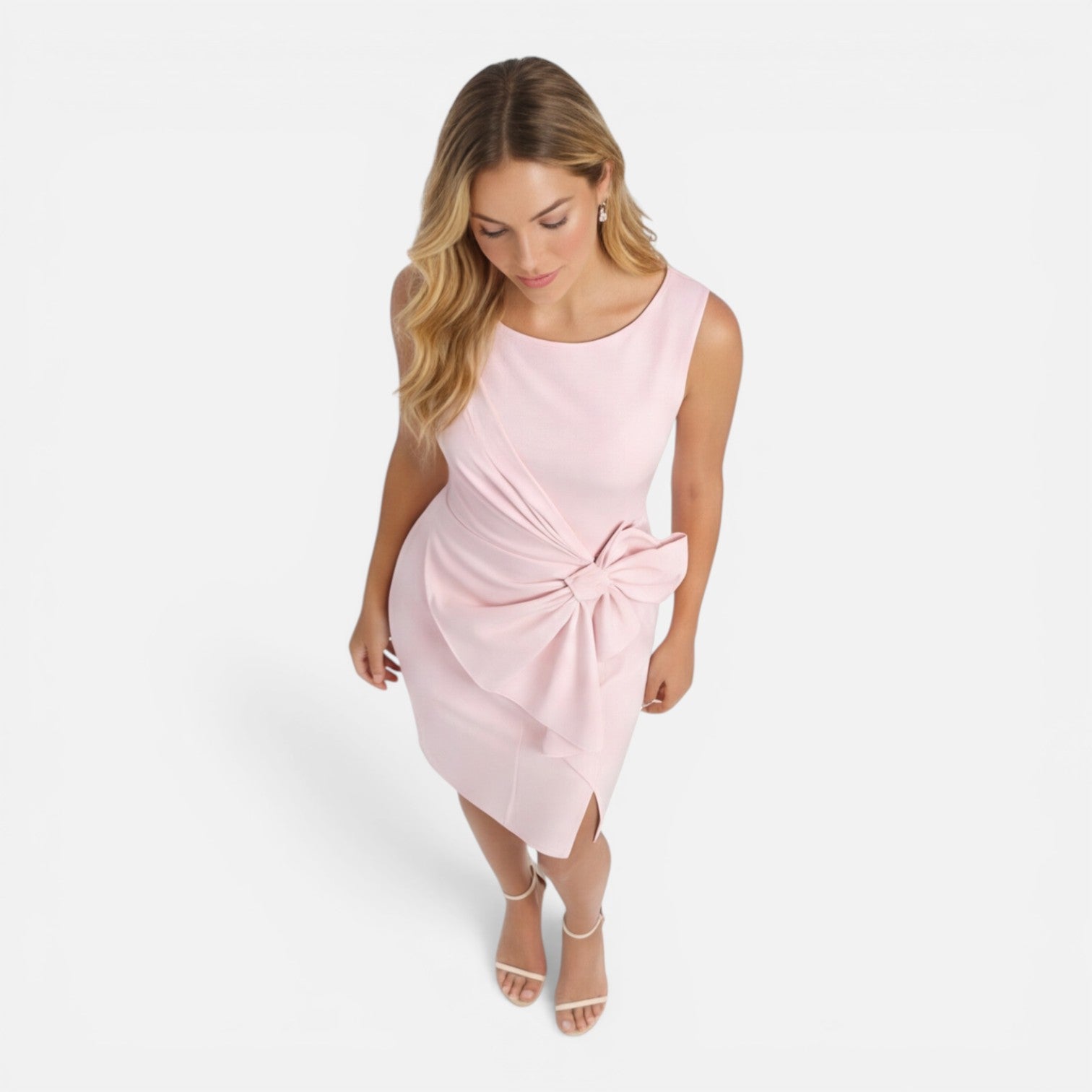 Felorro | Women’s Elegant Cocktail Dress – Slim Fit Bow Waist Party Wear