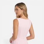 Felorro | Women’s Elegant Cocktail Dress – Slim Fit Bow Waist Party Wear
