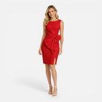 Felorro | Women’s Elegant Cocktail Dress – Slim Fit Bow Waist Party Wear