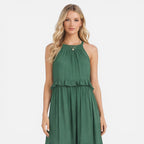 Felorro | Women’s Tiered Maxi Dress Lightweight Flowy Summer Halter Neck