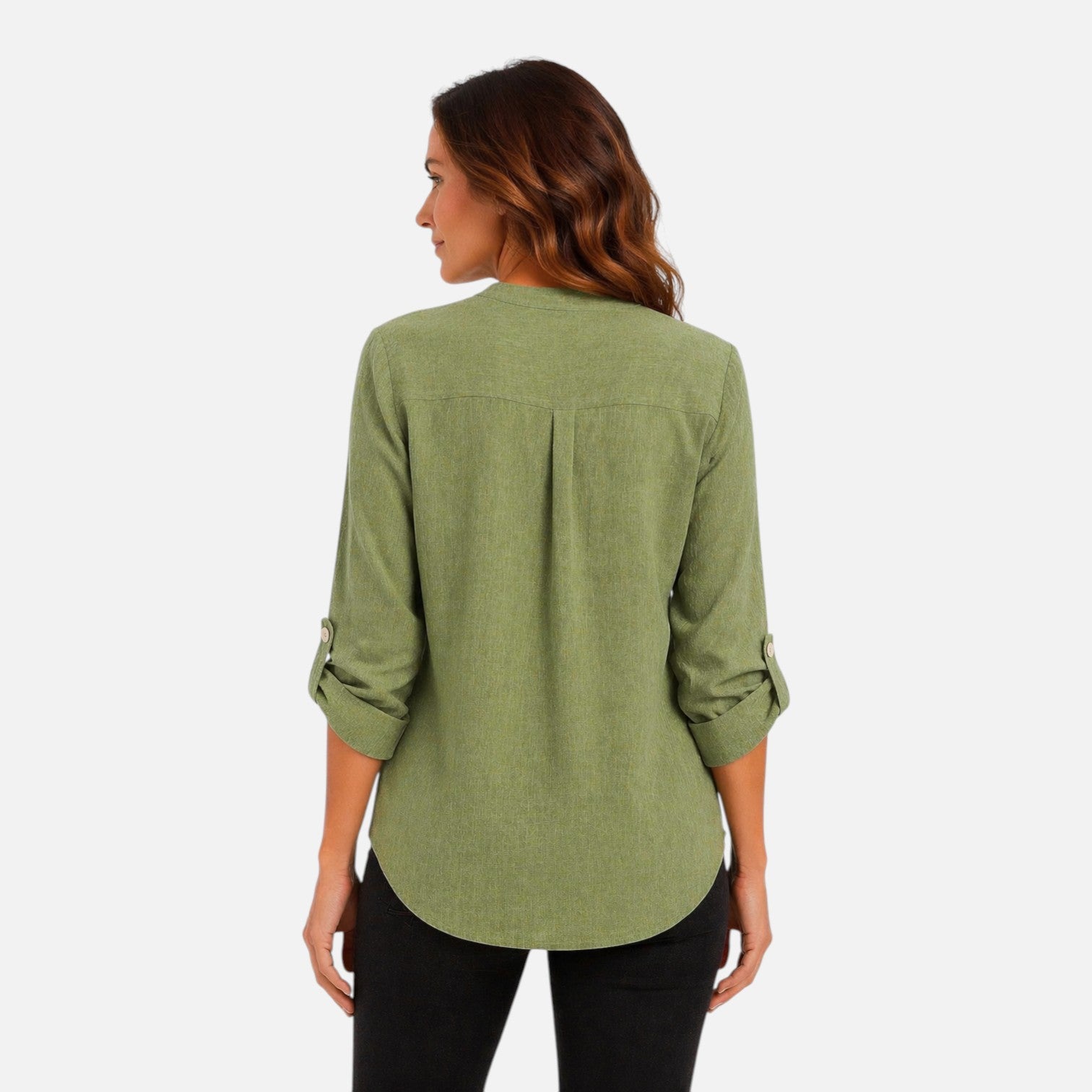 Felorro | Women’s Elegant V Neck Long Sleeve Blouse Dressy Casual Top