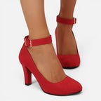 Felorro | Women’s Ankle Strap High Heels Classic Pointed Toe Sandals