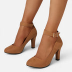 Felorro | Women’s Ankle Strap High Heels Classic Pointed Toe Sandals