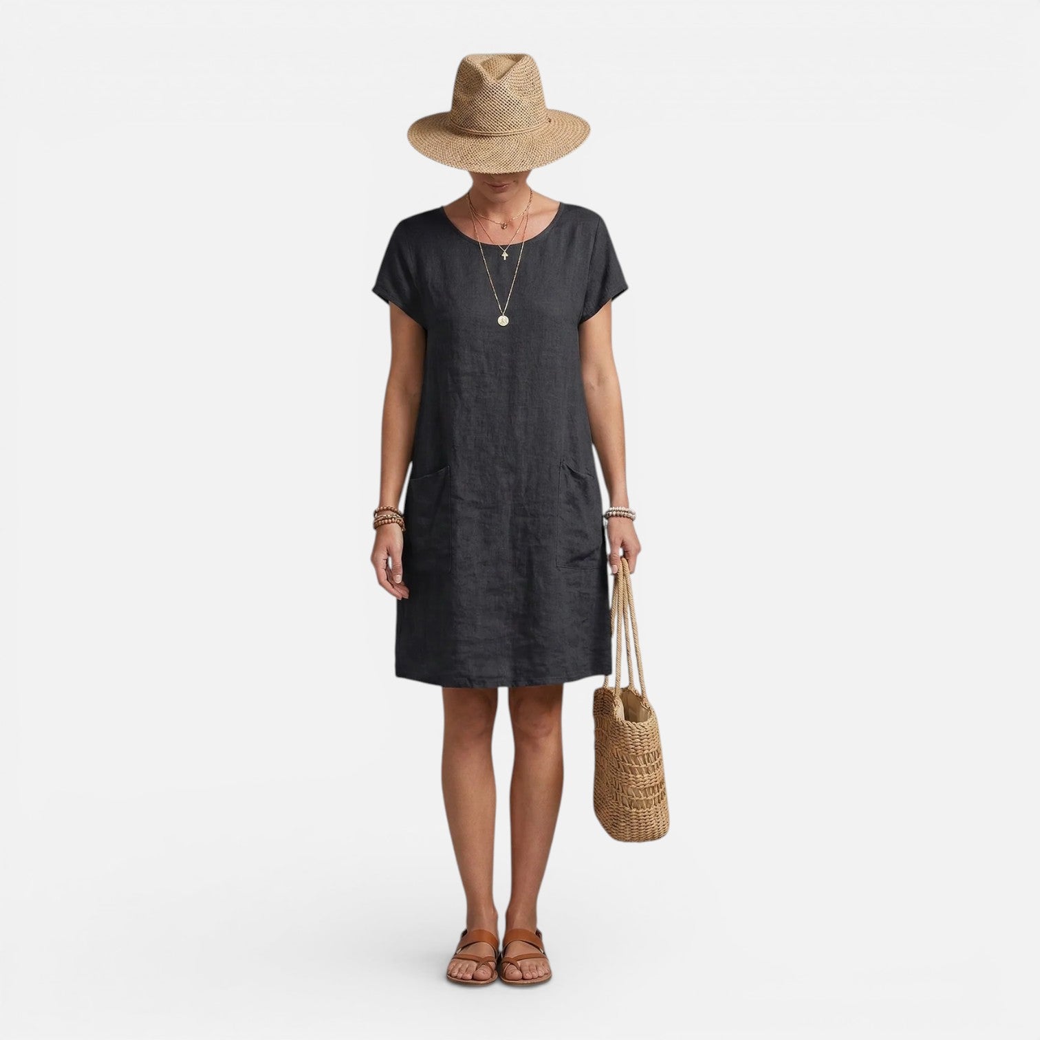 Felorro | Women’s Lightweight Dress Relaxed Fit Breathable Casual With Pockets
