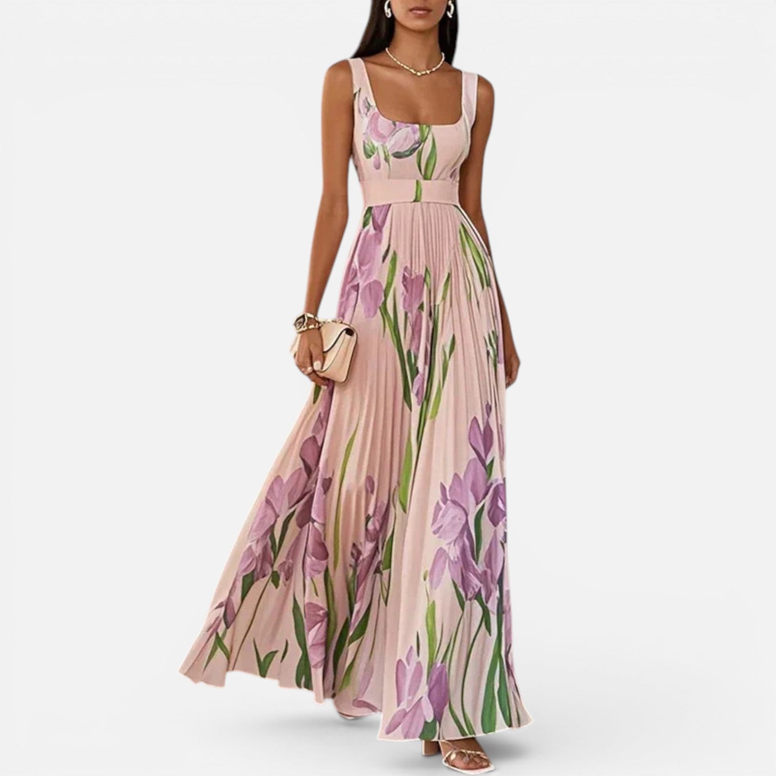 Felorro | Women’s Floral Elegant Maxi Dress