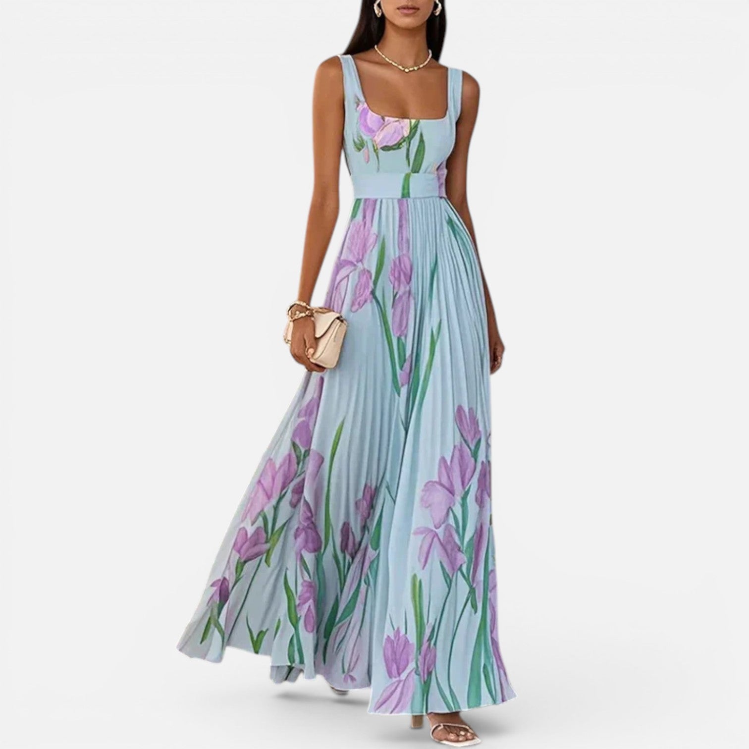 Felorro | Women’s Floral Elegant Maxi Dress