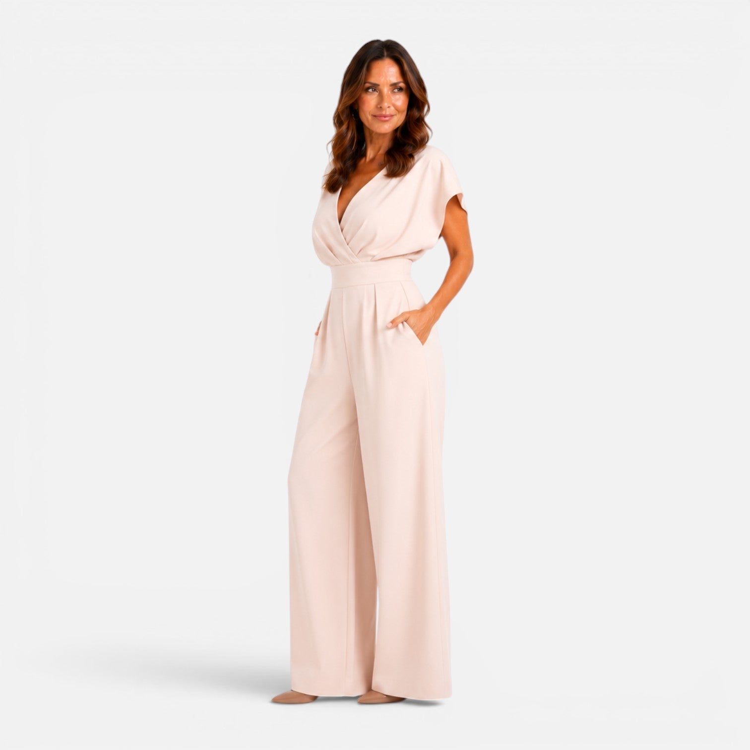 Felorro | Women’s Wide Leg Jumpsuit with Pockets