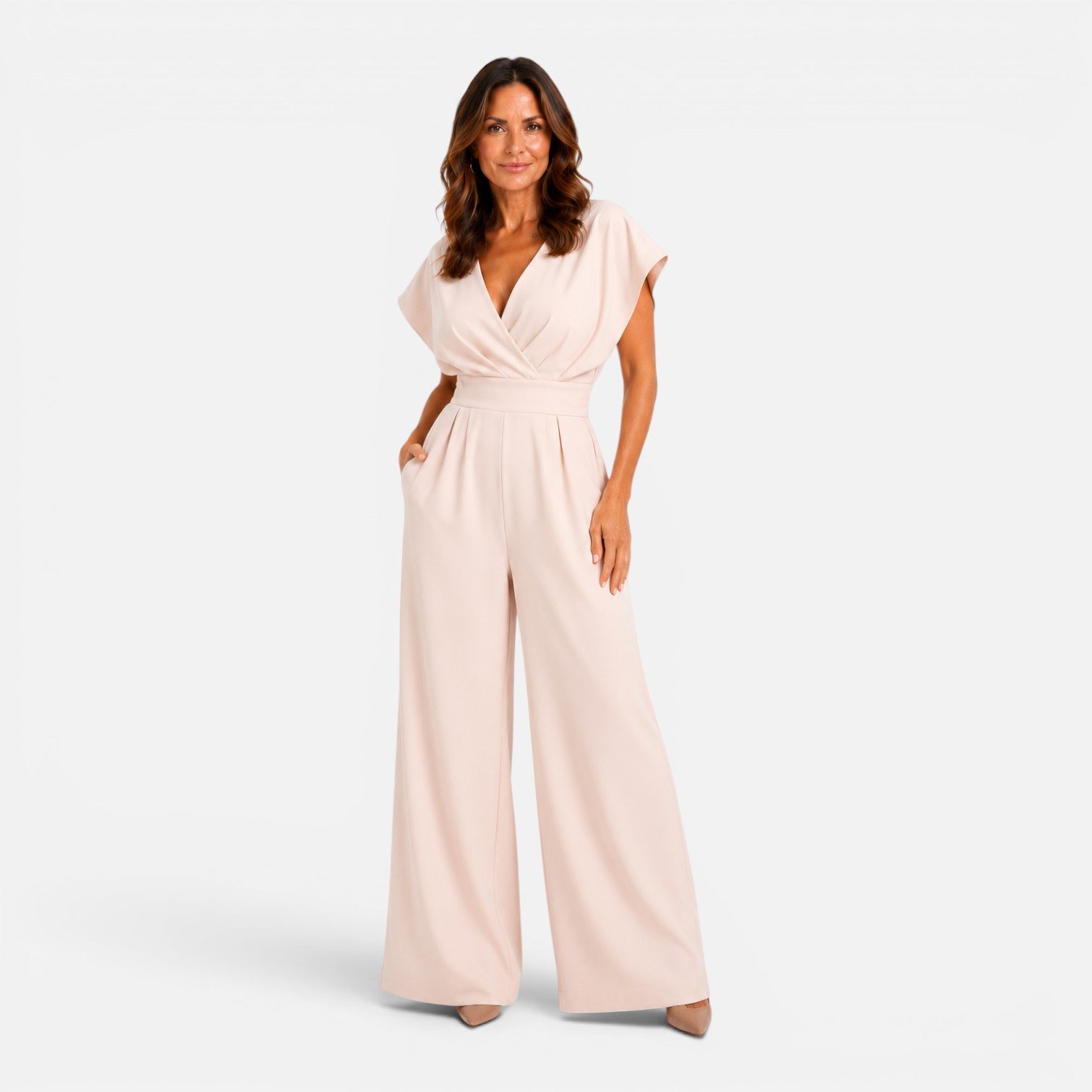 Felorro | Women’s Wide Leg Jumpsuit with Pockets