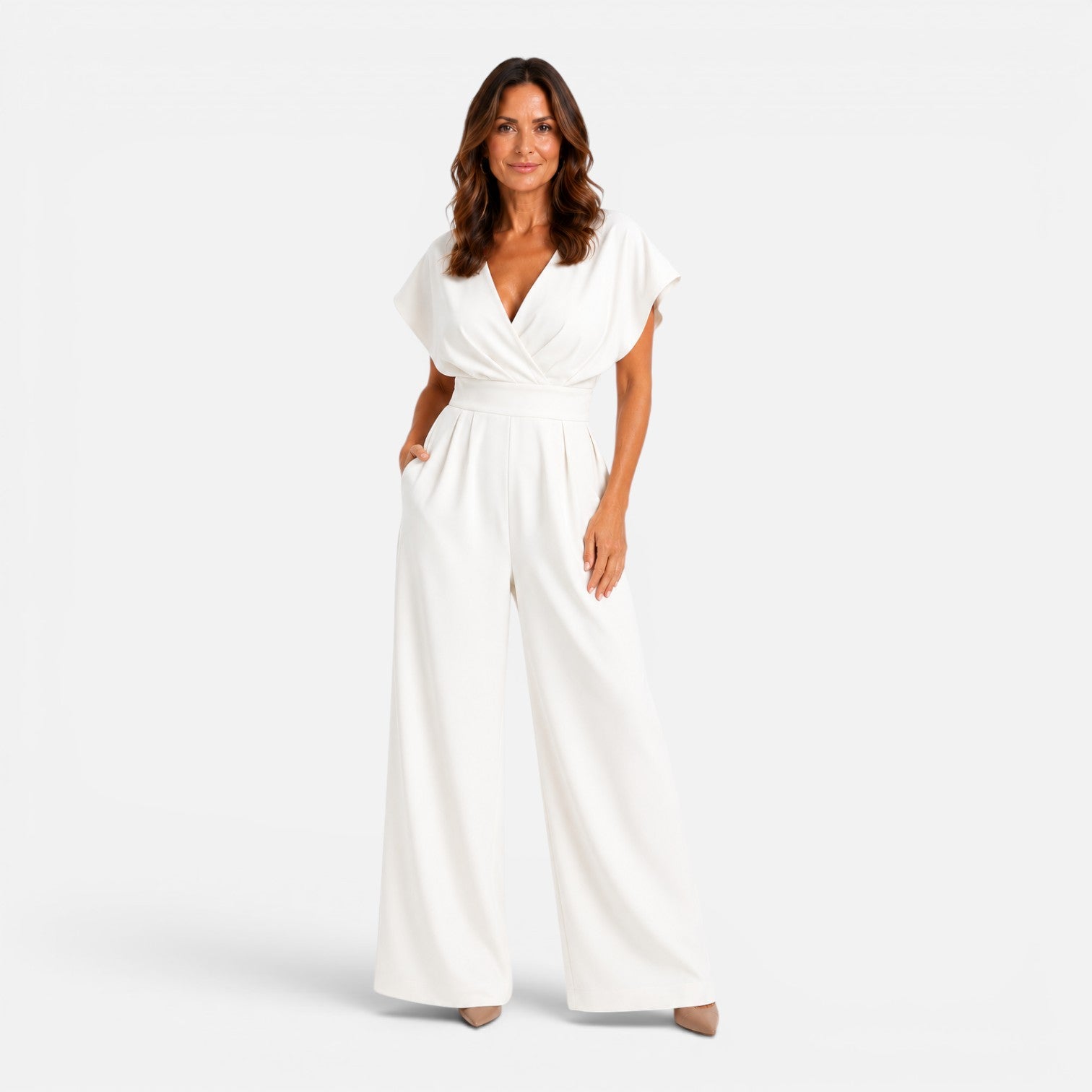 Felorro | Women’s Wide Leg Jumpsuit with Pockets