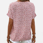 Felorro | Women’s Floral Blouse Lightweight Cotton Button Front Casual Fit