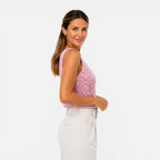Felorro | Women’s Sequin V-Neck Top for Party & Evening Wear