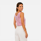 Felorro | Women’s Sequin V-Neck Top for Party & Evening Wear