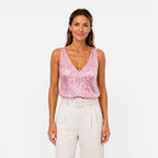 Felorro | Women’s Sequin V-Neck Top for Party & Evening Wear
