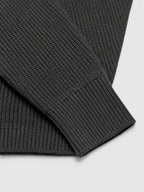 Men's Ribbed Knit Polo Sweater – Long Sleeve
