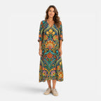 Felorro | Bohemian Floral Maxi Dress