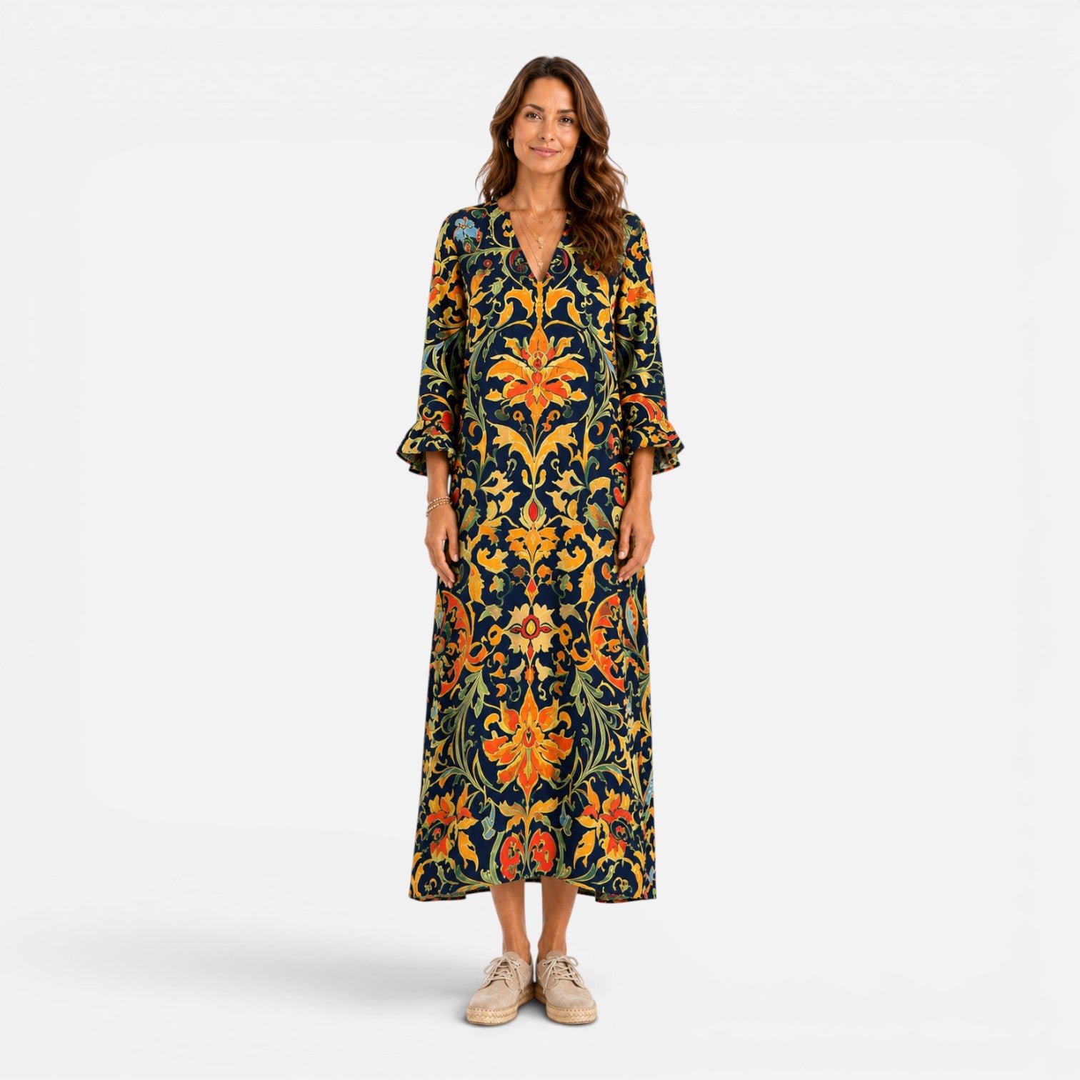 Felorro | Bohemian Floral Maxi Dress