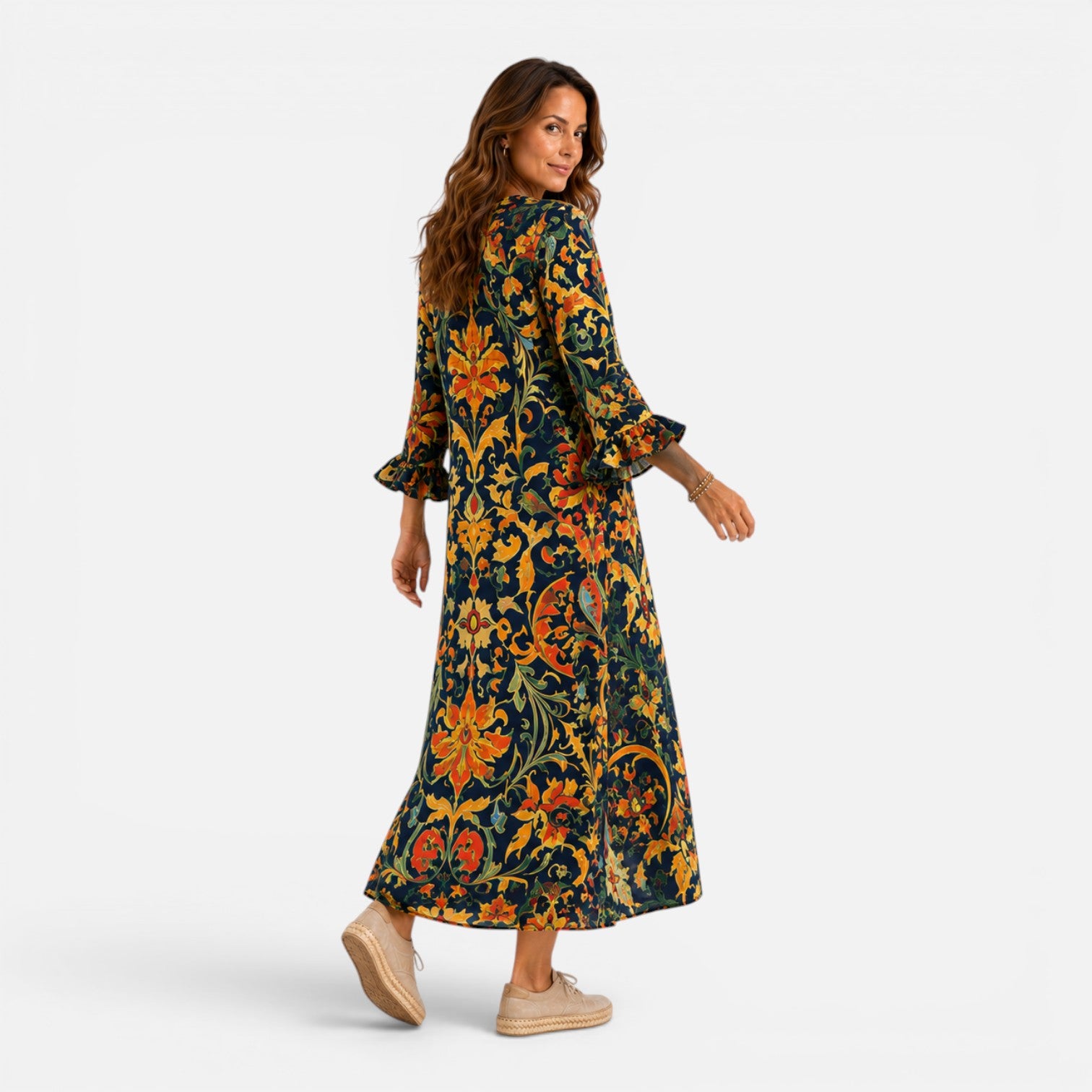 Felorro | Bohemian Floral Maxi Dress