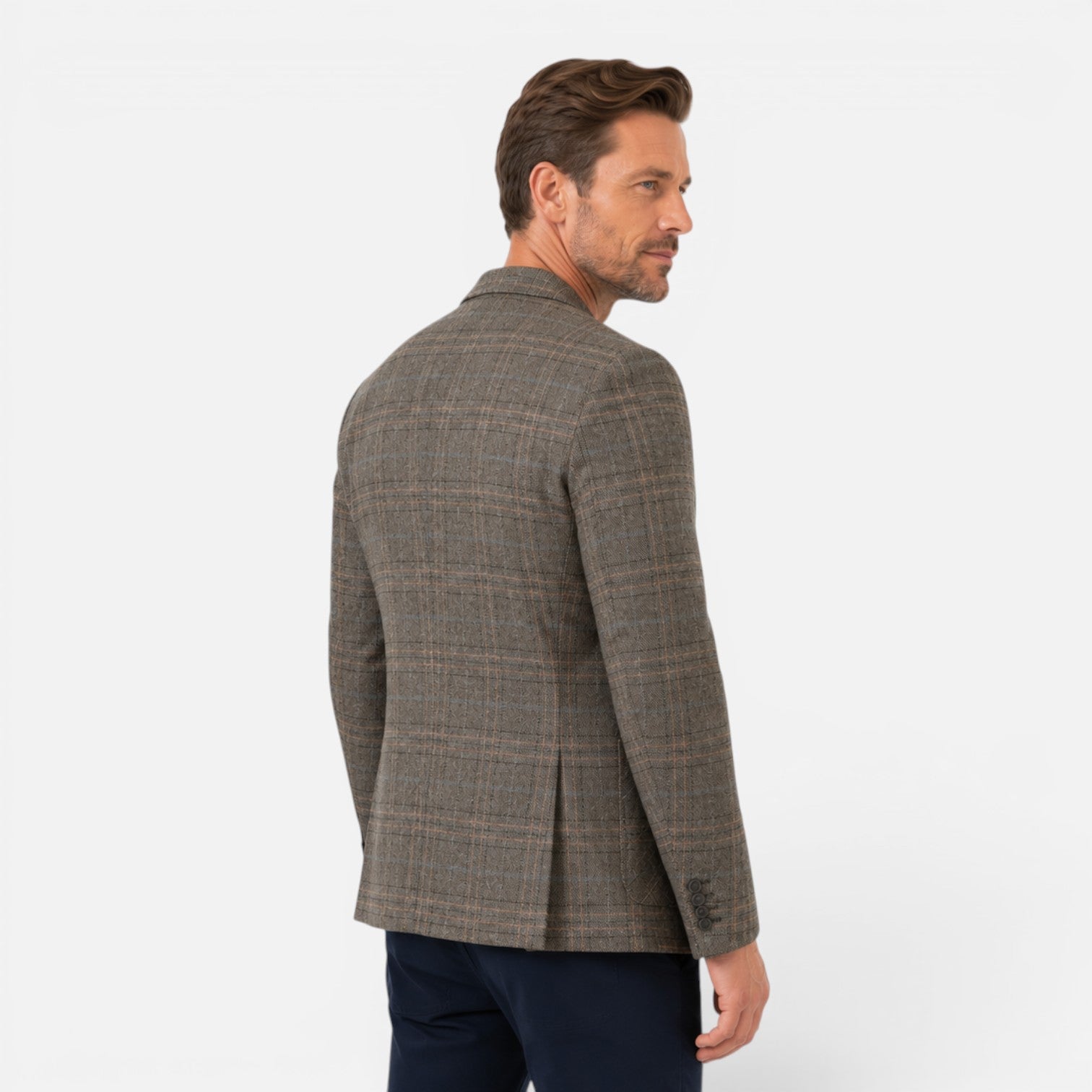 Felorro | Men's Checked Blazer Jacket Slim Fit