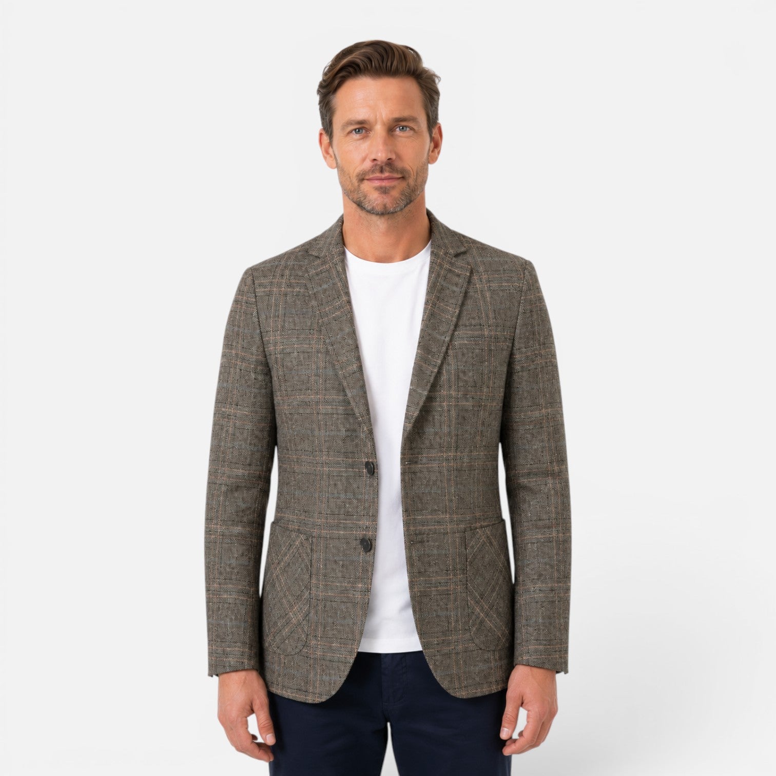 Felorro | Men's Checked Blazer Jacket Slim Fit
