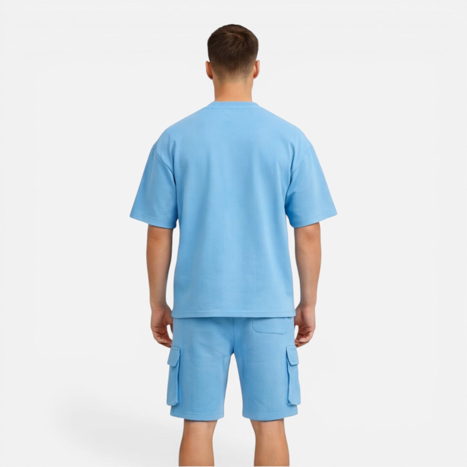 Felorro | Men’s Matching T-Shirt and Cargo Shorts Set Casual Summer