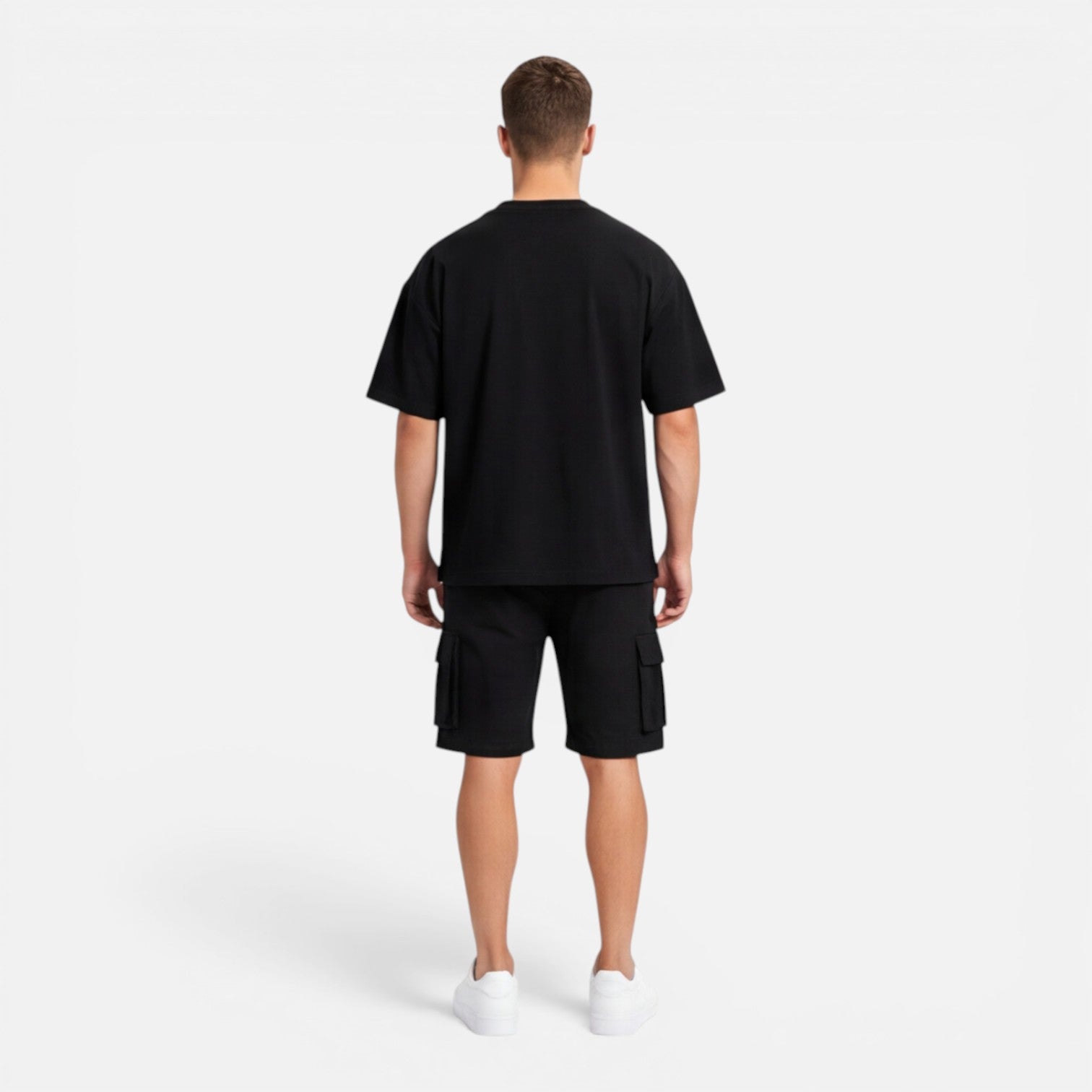 Felorro | Men’s Matching T-Shirt and Cargo Shorts Set Casual Summer