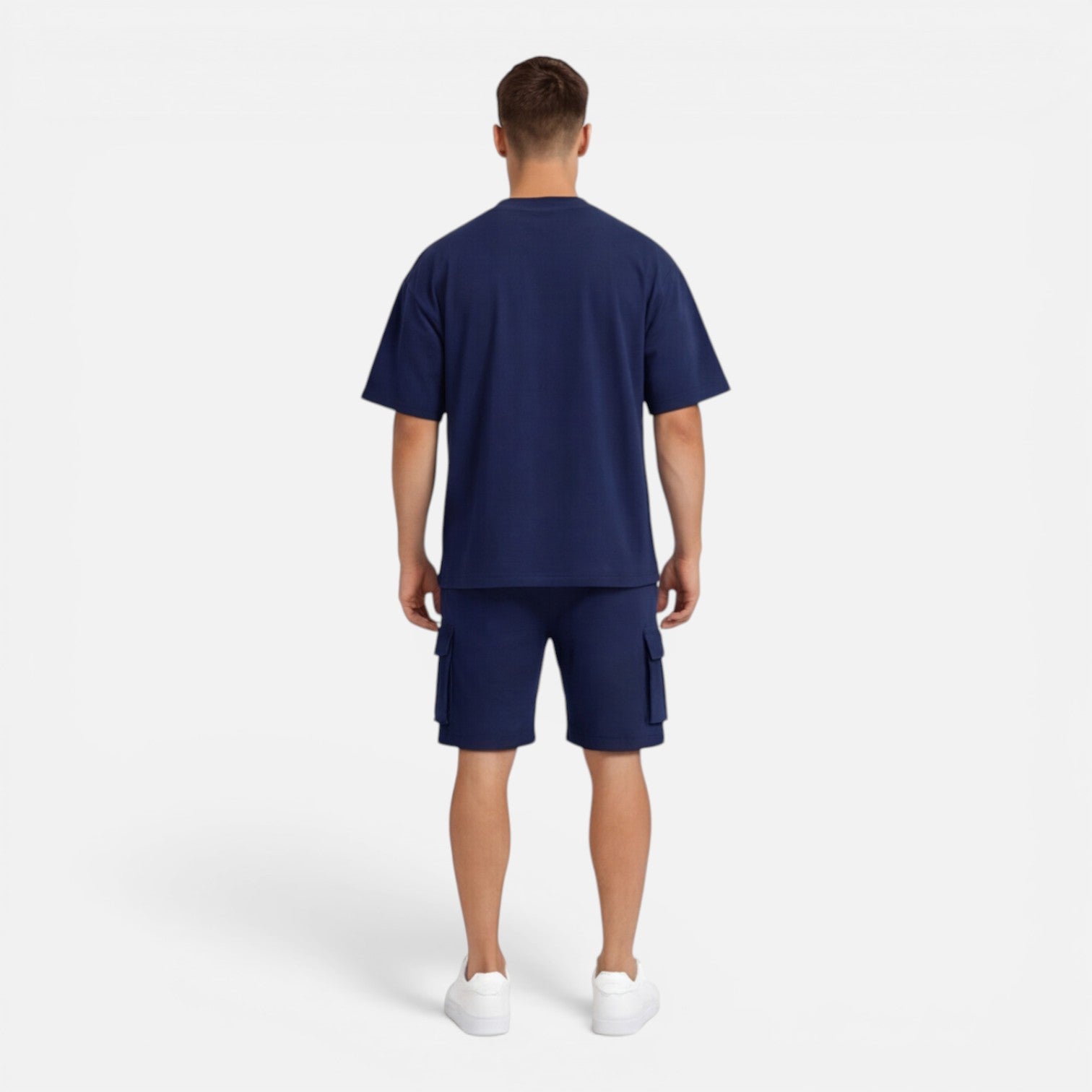 Felorro | Men’s Matching T-Shirt and Cargo Shorts Set Casual Summer