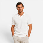 Felorro | Men’s Slim Fit Knit Polo Shirt Lightweight Breathable Wear