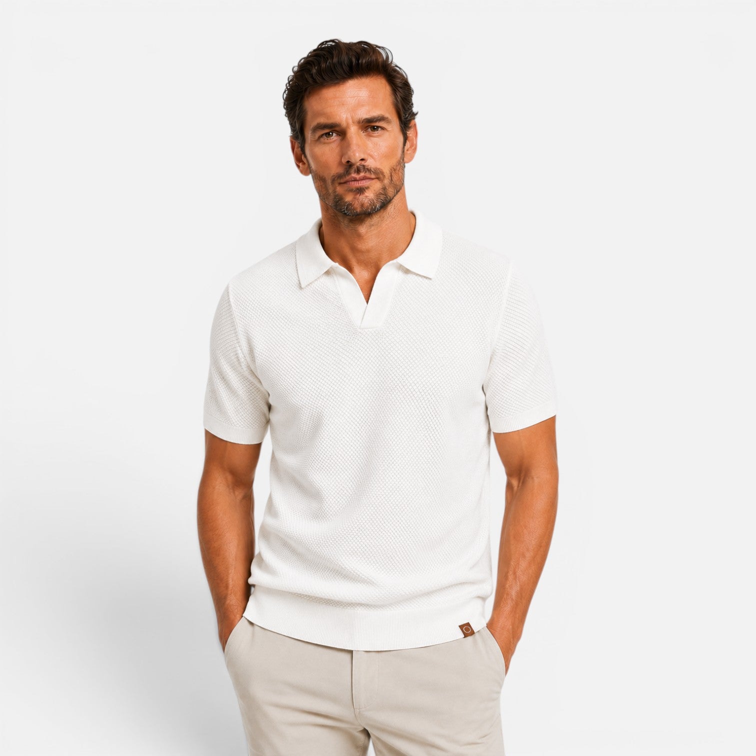 Felorro | Men’s Slim Fit Knit Polo Shirt Lightweight Breathable Wear