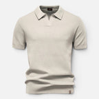 Felorro | Men’s Slim Fit Knit Polo Shirt Lightweight Breathable Wear