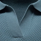 Felorro | Men’s Slim Fit Knit Polo Shirt Lightweight Breathable Wear