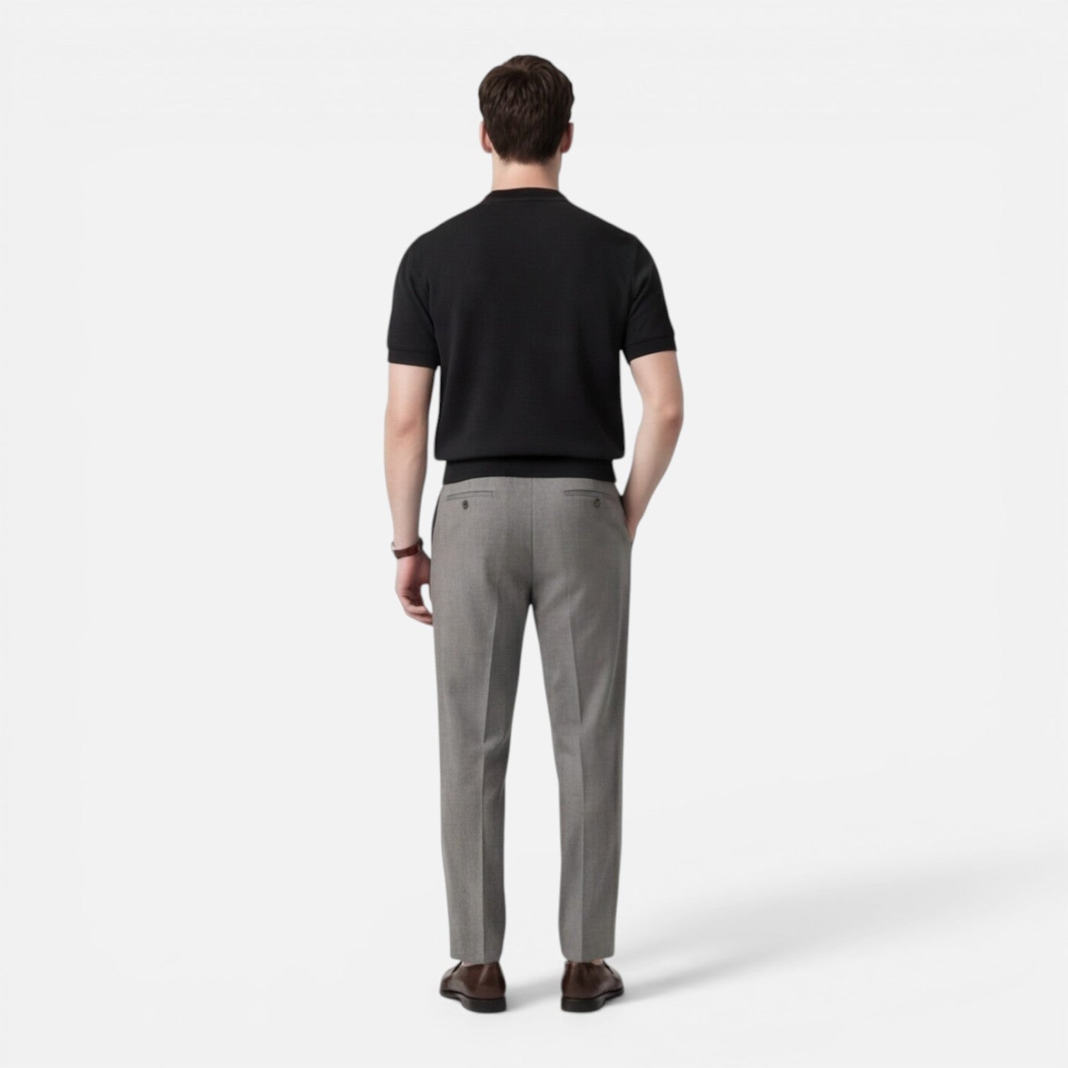 Felorro | Men’s Slim Fit Knit T-Shirt Breathable Cotton Summer Wear