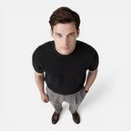 Felorro | Men’s Slim Fit Knit T-Shirt Breathable Cotton Summer Wear