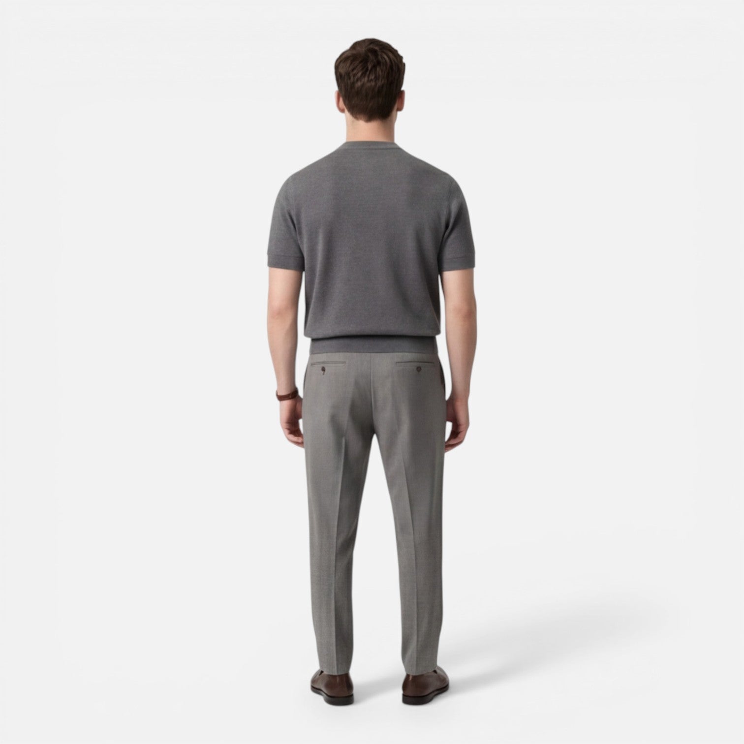 Felorro | Men’s Slim Fit Knit T-Shirt Breathable Cotton Summer Wear