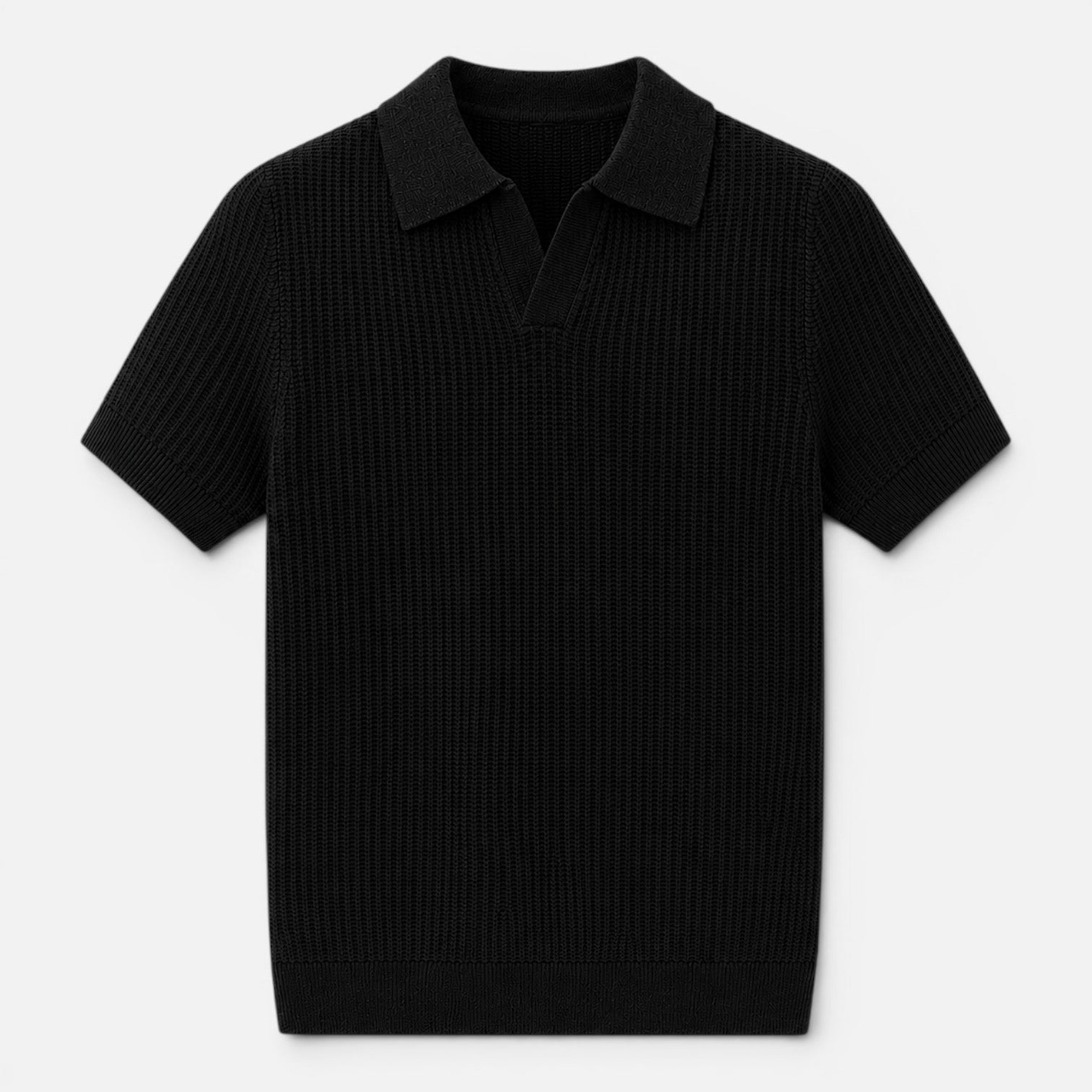 Felorro | Men’s Textured Knit Polo – Lightweight Summer Shirt