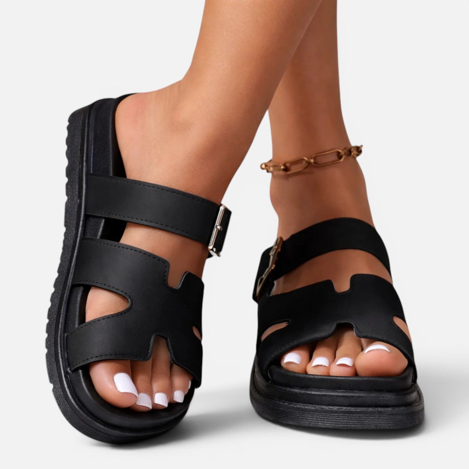 Felorro | Orthopedic Platform Sandals for Women – Adjustable Wide Fit Comfort Sandals