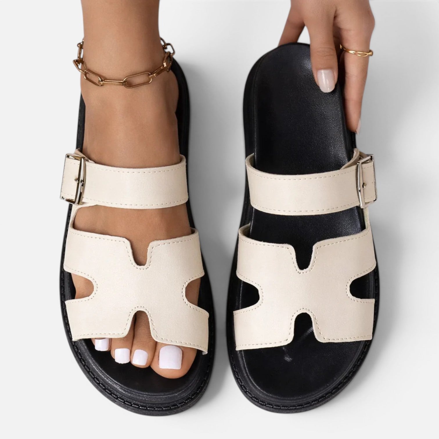 Felorro | Orthopedic Platform Sandals for Women – Adjustable Wide Fit Comfort Sandals