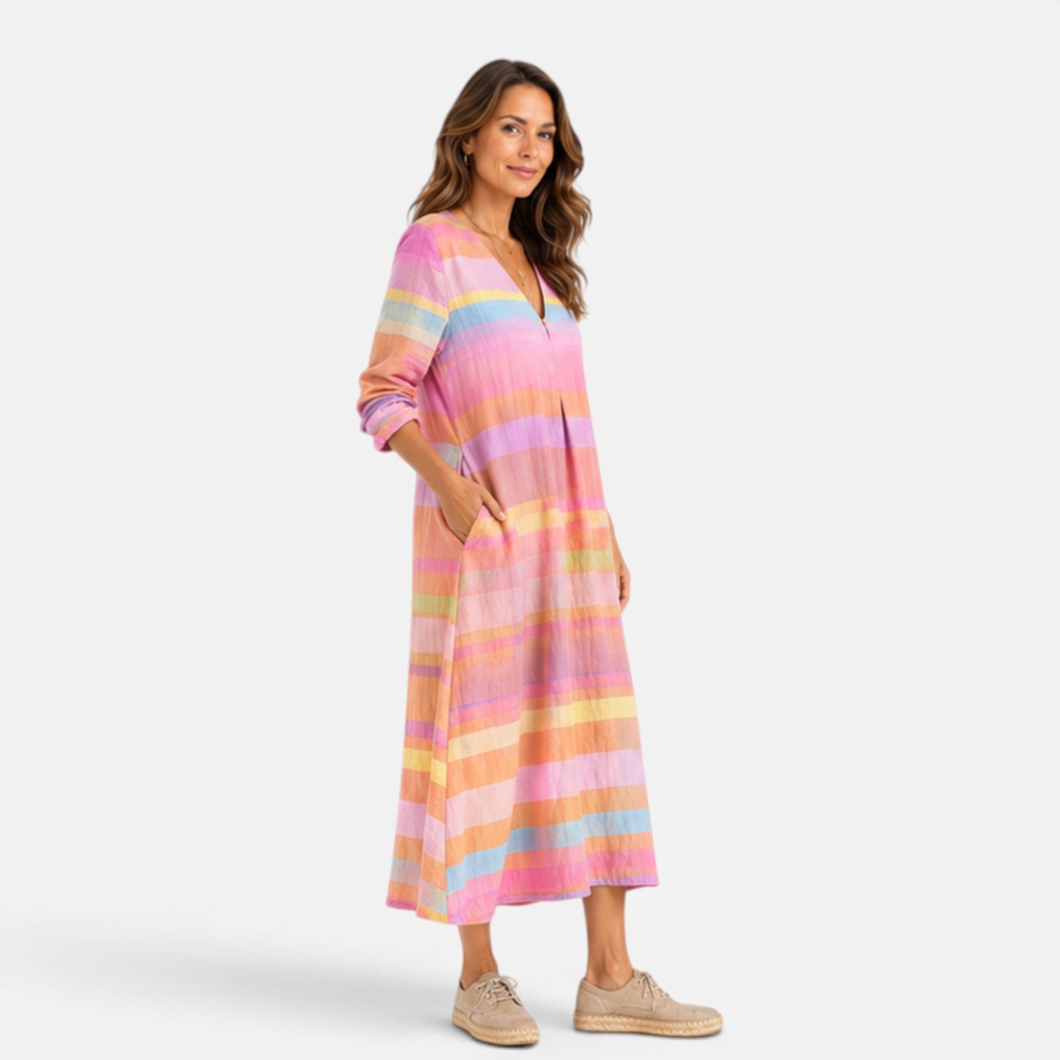 Felorro | Striped Maxi Dress