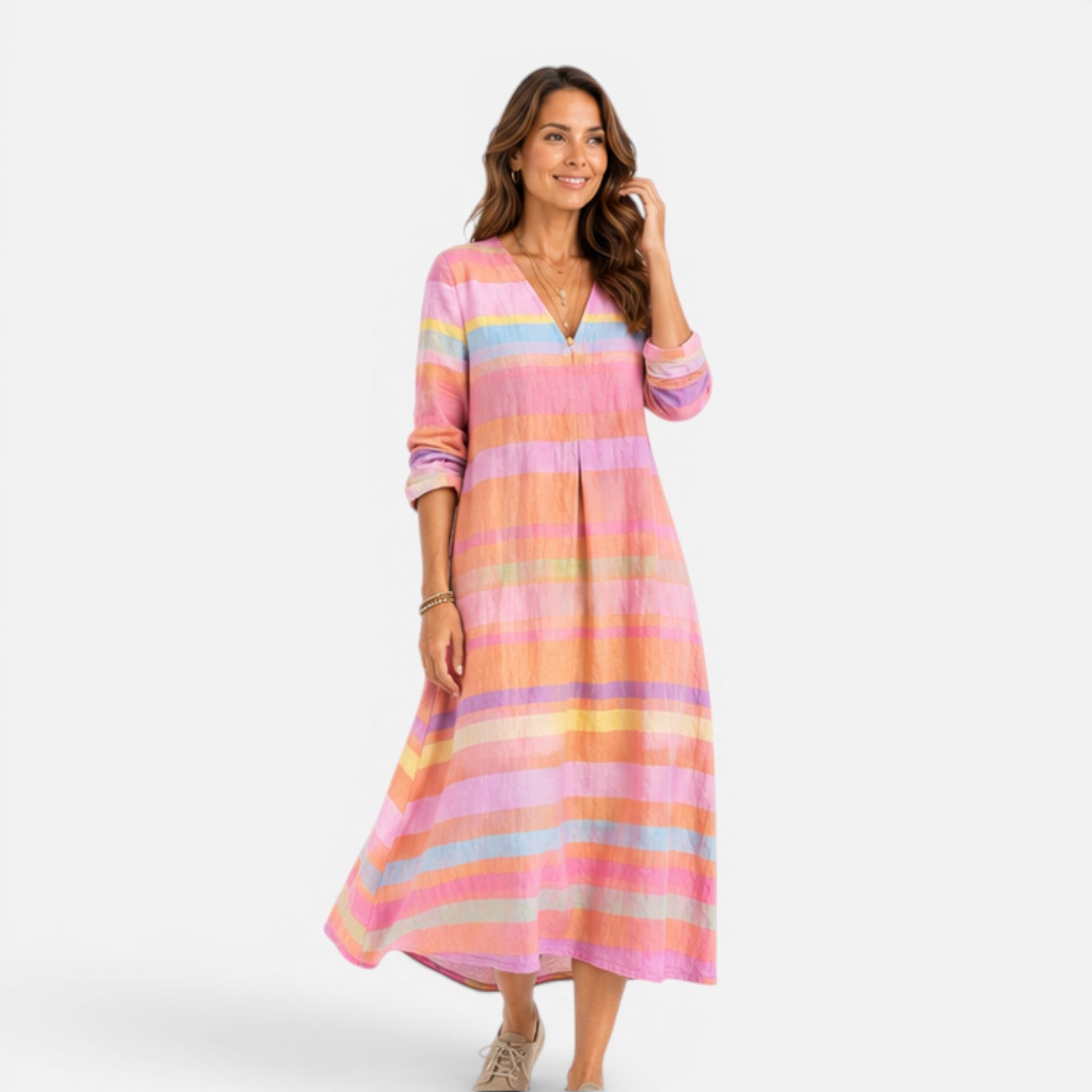 Felorro | Striped Maxi Dress