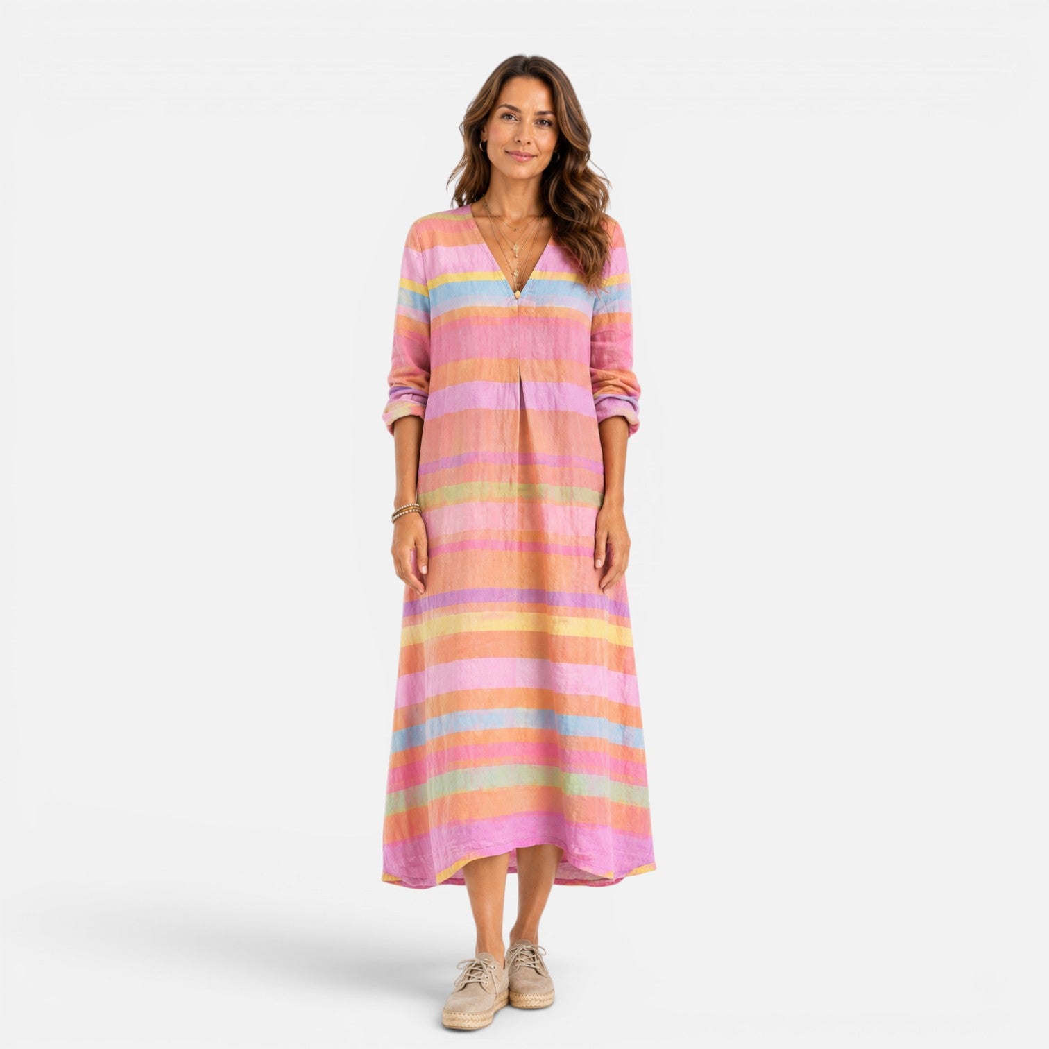 Felorro | Striped Maxi Dress