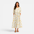 Felorro | Women’s Floral Midi Dress – Spring Summer Dress