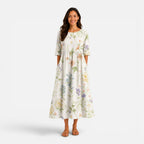 Felorro | Women’s Floral Midi Dress – Spring Summer Dress