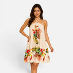 Felorro | Women’s Halter Mini Dress with Flowy Summer Fit